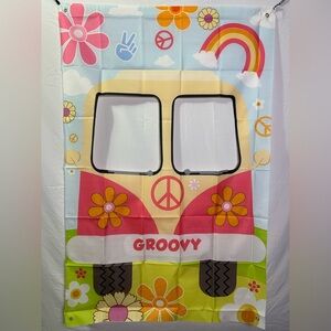 Hippie Bus Photo Booth Prop 59 x 39.4 Inches